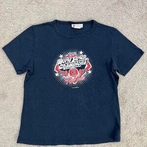 Navy Boston Red Sox 2007 World Series Champions Graphic Tee